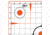 Allen Ez Aim Sight Grid Target, White/Orange, 12X12, 15333