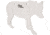 EZ-Aim 15574 Shooting Silhouette Coyote 0.38 Thickness White