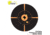 EZ-Aim Adhesive Paper Splash Shooting Targets, Crosshair Bullseye, 12-Pack, Black/Orange, 12 in x 12 in, 15376