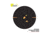 EZ-Aim Allen Adhesive Paper Splash Shooting Targets Bullseye 12in Square Black/Orange 100/ct, 15305