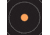 EZ-Aim Allen Adhesive Paper Splash Shooting Targets Bullseye 12in Square Black/Orange 100/ct, 15305