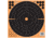 EZ-Aim Allen Adhesive Paper Splash Shooting Targets Bullseye 12in Square Black/Orange 100/ct, 15305