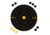 EZ-Aim Adhesive Splash Bullseye Target, 6 Pack, Orange, 8X8, 15316