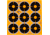 EZ-Aim Allen Adhesive Splash Bullseye Target, Orange, 2X2, 15318