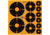 EZ-Aim Allen Adhesive Splash Bullseye Variety Pack Targets, Orange, 1in, 2in, 3in, 15254