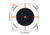 EZ-Aim Allen Shooting Target Bullseye Paper Hanging, 100 Pack, 12x12in, Black/White, 15334-100