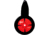 EZ-Aim Deflector Resetting Spinner Target System, Black/Red, 16 in x 22.5 in, 15340