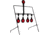 EZ-Aim Deflector Resetting Spinner Target System, Black/Red, 16 in x 22.5 in, 15340