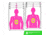EZ-Aim EZ Aim Fun In The Pink Silhouette Paper Shooting Target, 12in x 18in, 8-Pack, Pink, 15646