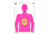 EZ-Aim Fun In The Pink Silhouette Paper Shooting Targets, 23inW x 35inH, 3-Pack, Multi, 15653