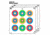 EZ-Aim Fun Plinking the Day Away Paper Shooting Targets, 12inW x 12inH, 12-Pack, Multi, 15638