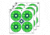 EZ-Aim Fun Triggering More Fun Paper Shooting Targets, 12inW x 12inH, 9-Pack, Multi, 15640