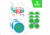 EZ-Aim Fun Triggering More Fun Paper Shooting Targets, 12inW x 12inH, 9-Pack, Multi, 15640