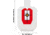 EZ-Aim Hardrock AR500 IPSC Silhouette Shooting Target, White/Red/Black, 14.875 in x 9 in, 15371