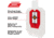 EZ-Aim Hardrock AR500 IPSC Silhouette Shooting Target, White/Red/Black, 14.875 in x 9 in, 15371