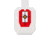EZ-Aim Hardrock AR500 IPSC Silhouette Shooting Target, White/Red/Black, 14.875 in x 9 in, 15371