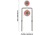 EZ-Aim Hardrock AR500 Round Spinner Targets &amp; Stand, Rimfire Rounds &amp; Centerfire Pistols, 7.375W x 23H, White/Red/Black, White/Red/Black, 7.375W x 23H, 15366