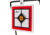 EZ-Aim Hardrock AR500 Square Spinner Target &amp; Stand, Rimfire Rounds &amp; Centerfire Pistol, White/Red/Black, 9.5W x 20H, 15367