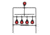 EZ-Aim Metal Resetting Target Set For Plinking, Black, 15285