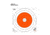 EZ-Aim Paper Shooting Target, Bullseye, 12in Square, Orange/White, 15496