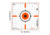 EZ-Aim Rigid Paper Shooting Targets, Sight-In Grid, 10-Targets Per Pack, Orange/White, 15576