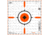 EZ-Aim Rigid Paper Shooting Targets, Sight-In Grid, 10-Targets Per Pack, Orange/White, 15576