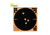 EZ-Aim Splash Reactive Adhesive Paper Shooting Targets, Bullseye, 12in Square, 3-Targets Per Pack, Black/Orange, 15580