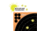 EZ-Aim Splash Reactive Adhesive Paper Shooting Targets, Bullseye, 12in Square, 3-Targets Per Pack, Black/Orange, 15580