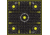 EZ-Aim Splash Reactive Paper Shooting Targets, Sight-In Grid, Peel Away Target Pad, 12.5in Square, 30-Pack, Black/Chartreuse, 15211-30