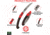EZ Kut Wow Saw, Red and Silver, Medium, 10 in. folded, 20 in. extended EZ5210