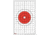 EZ2C Targets Style 5 Targets,11x17in,Red and Black Ink,Pack of 25 EZ2C005