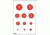 EZ2C Targets Style 20 Targets,Red and Black Ink,11x17in,Pack of 25 EZ2C020