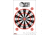 EZ2C Targets Style 15, Dart Board on High Quality White Paper, 25 Pack, EZ2CS015