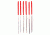 EZE-LAP 6 Coarse File Set, Round, Square, Three Square, Half Round, Flat/Warding, Knife, Purple, 600C