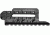 Fab Defense Aluminum Tactical Tri-Barrel Rail System, Black - Mini Uzi, FX-UTRM