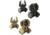 FAB Defense FRBS Self-Illuminated Flip Up Sights Set w/ Meprolight Tritium, Black, Desert