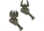 FAB Defense Top Mounted Deployable Front and Rear Sight for Right Hand, OD Green, fx-frbsosg
