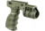 FAB Defense Grip and 1in Flash Light Adapter w/ Rear Activation Button, OD Green, FX-TGRIPRG