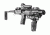 FAB Defense KPOS 2nd Gen for Beretta PX4 Handguns W/UAS Stock, Black, KPOSG2DPX4
