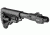 FAB Defense M4 Folding, Collapsible Buttstock for AKMS (Polymer Joint), Black M4-AKMSP-B