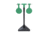 FAB Defense RTS Dual Swinging Racket Reactive Target System, Green 5001006