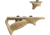 FAB Defense Rubberized M-LOK Compatible Ergonomic Pointing Grip Combo Pack, FDE, fx-ptkmct
