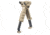 FAB Defense TPOD G2 FA Tactical Vertical Foregrip w/Integrated Adjustable Bipod, 1in Flashlight Adaptor, Flat Dark Earth, FX-TPODG2FAT