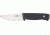 Fallkniven F1 Pilot Survival Fxd Knife, 3.75in, Steel Drop Point, Black Checkered Elastomer Hdl, Black Sheath FN53