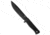 Fallkniven Fallkniven Knives A1 Survival Knife w/ Leather Sheath 6.3&quot; Black Plain, Black, VG10, adult, BHQ-18916