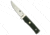 Fallkniven Fallkniven Tre Kronor TK2 Fixed Blade Knife w/ Leather Sheath 4" Satin, Black, 3G, adult, BHQ-47537