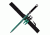 Fantasy Master Fixed Blade, 28in, Stainless Steel Blade, Cord Wrapped Handle FM-644GN
