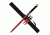 Fantasy Master Fixed Blade, 28in, Stainless Steel Blade, Cord Wrapped Handle FM-644RD