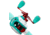 Favorite Fishing ShayBird Casting Reel Retail Packaging, 100, Right Hand, White/Teal, SBR100NGR-RTL