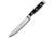 FELIX Steak Knife, 9in Overall, 4.75in, Satin Finish X50CrMoV15 Stainless Blade, Black Plastic Handle, 814612